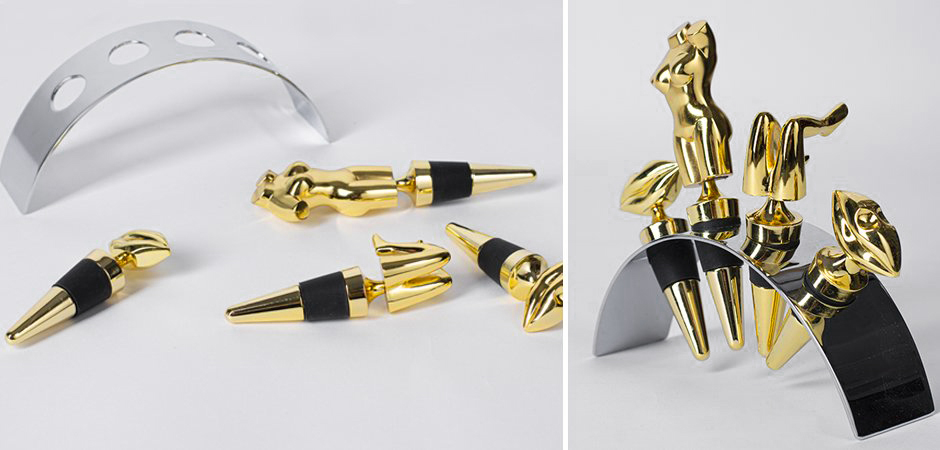 Набор пробок для бутылок ACOLYTE WINE STOPPER - Loft-Concept в Ульяновске