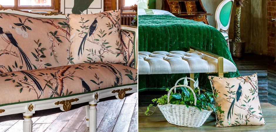 Декоративная подушка Beige and Green Chinoiserie 1 Декоративная подушка Beige and Green Chinoiserie 1 - Loft-Concept в Ульяновске
