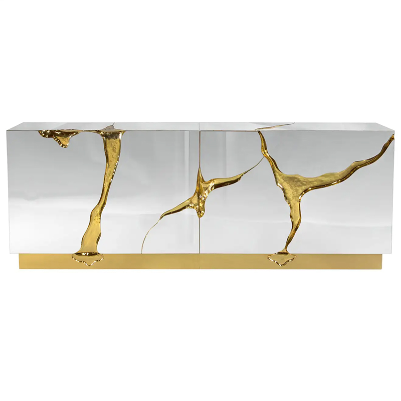 Буфет Modern Contemporary Lapiaz Sideboard Boca do Lobo Mirror Зеркало Золотой Буфет Modern Contemporary Lapiaz Sideboard Boca do Lobo Mirror Зеркало Золотой в Ульяновске | Loft Concept