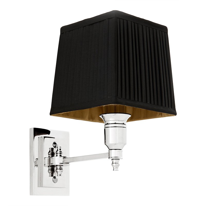 Бра Wall Lamp Lexington Single Nickel+Black Никель Черный в Ульяновске | Loft Concept 