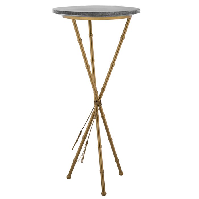 Green Stingray Skin Side Tables Gray Серый Золотой в Ульяновске | Loft Concept 