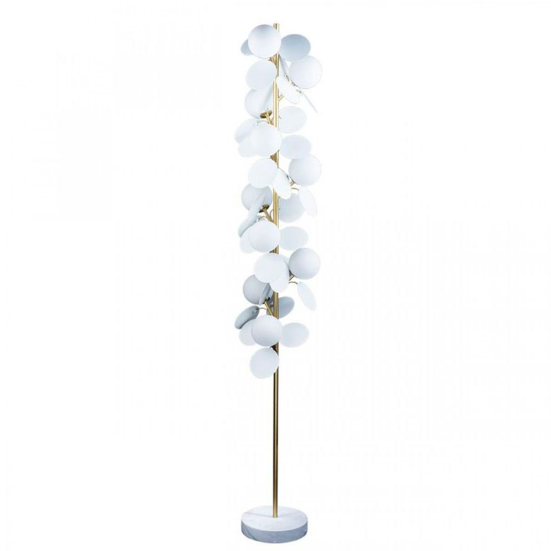 Торшер MATISSE Floor Lamp White Золотой Белый в Ульяновске | Loft Concept 