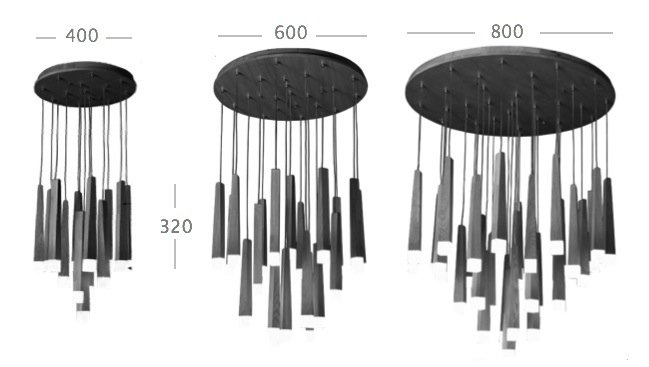 Люстра Wooden Glowworm Round в Ульяновске