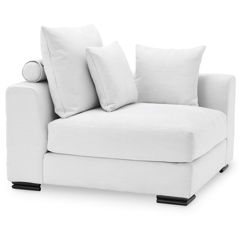 Диван Eichholtz Sofa Clifford Corner white Белый Черный в Ульяновске | Loft Concept 