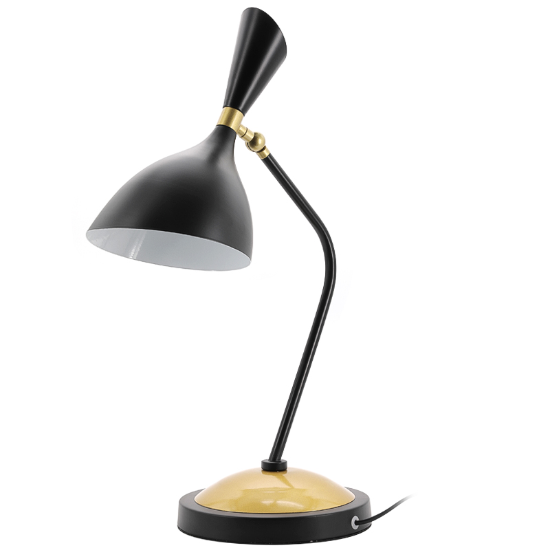 Настольная лампа Duke Table Lamp Черный Золотой в Ульяновске | Loft Concept 