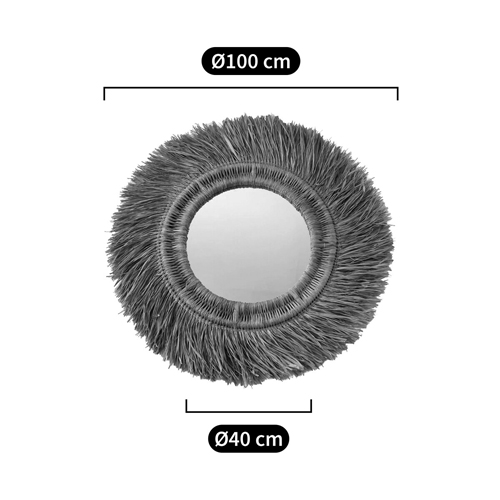 Зеркало из ротанга и сизаля WICKER MIRROR 100 в Ульяновске