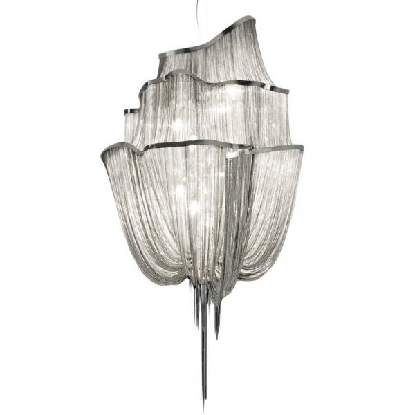 Люстра Terzani Atlantis Chandelier NICKEL Хром в Ульяновске | Loft Concept 