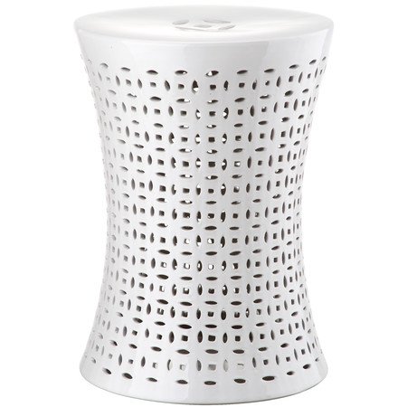 Керамический табурет Camilla Garden Stool White Белый в Ульяновске | Loft Concept 