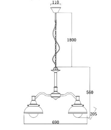 Люстра Old Copper Chandelier в Ульяновске