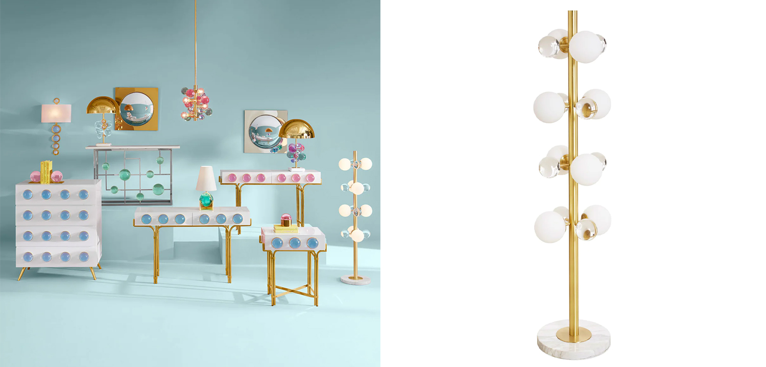 Торшер GLOBO FLOOR LAMP-BRASS Jonathan Adler - фото