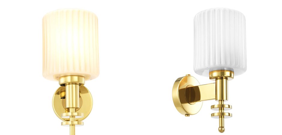 Бра Eichholtz Wall Lamp Ponza Gold Бра Eichholtz Wall Lamp Ponza Gold - Loft-Concept в Ульяновске