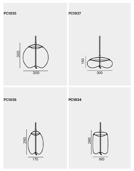 Подвесной светильник KNOT Small Gray glass в Ульяновске