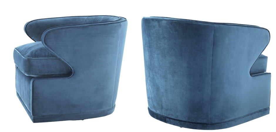 Кресло Eichholtz Chair Dorset Blue Кресло Eichholtz Chair Dorset Blue - Loft-Concept в Ульяновске