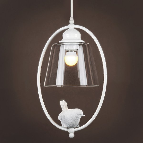 Подвесной светильник Provence Bird Oval Pendant Белый в Ульяновске | Loft Concept 