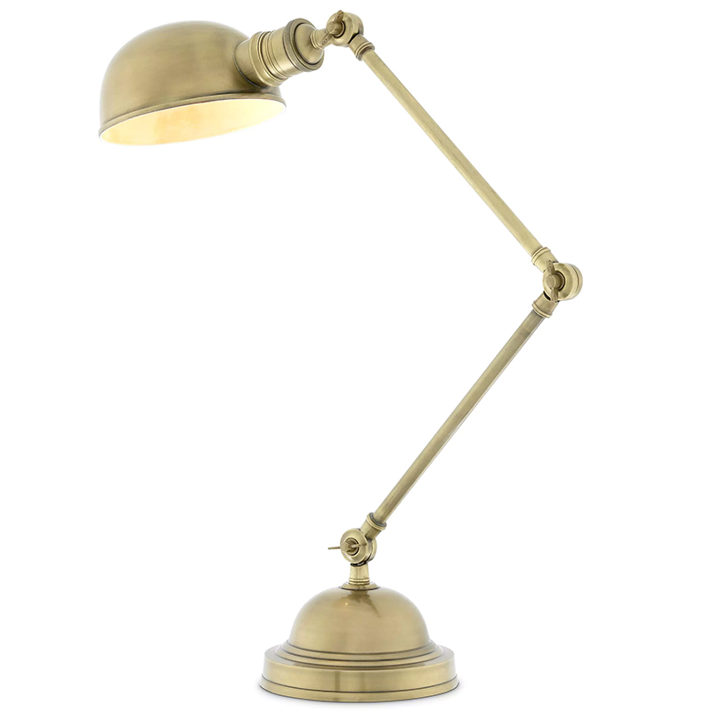 Настольная лампа Eichholtz Desk Lamp Soho Винтажная латунь Латунь в Ульяновске | Loft Concept 