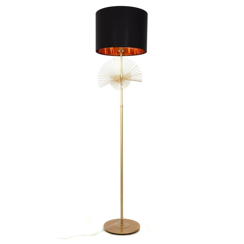 Торшер Genoveva Floor lamp black Черный Золотой в Ульяновске | Loft Concept 