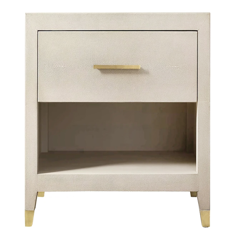 Charles Stingray Ivory Bedside table Тумбочка скат Золотой ivory ( слоновая кость ) в Ульяновске | Loft Concept 