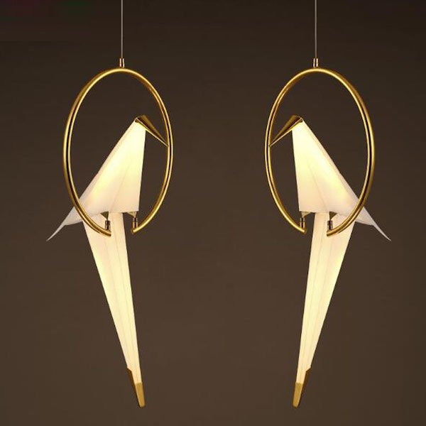 Подвесной светильник Origami Bird Pendant Бежево-серый в Ульяновске | Loft Concept 