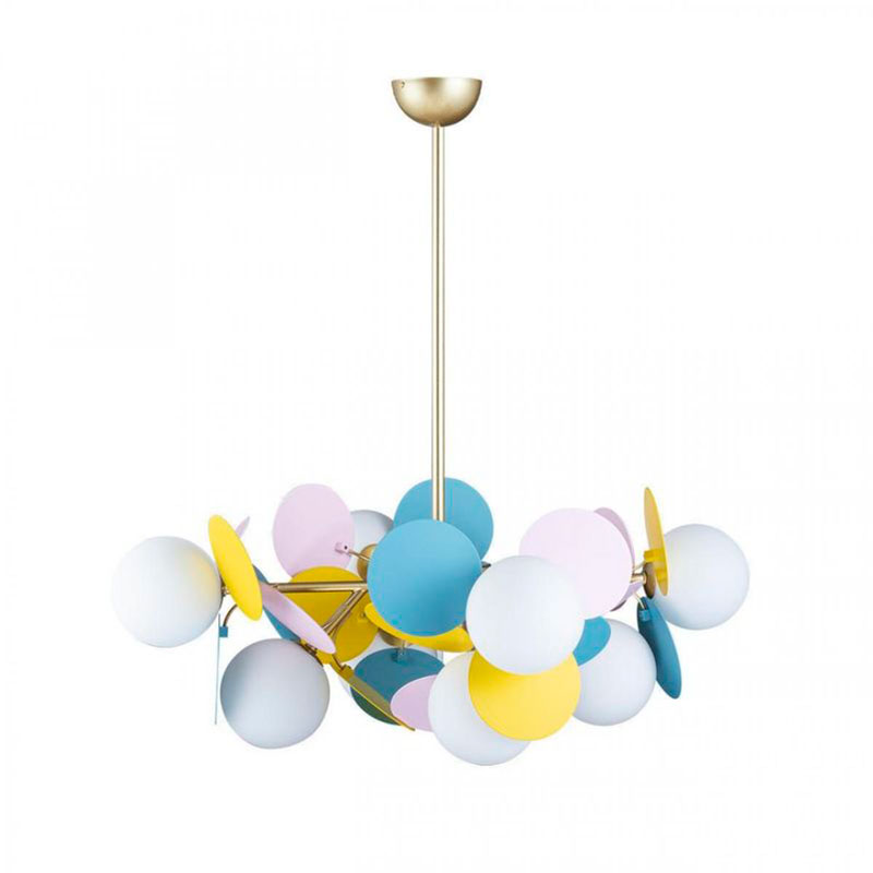 Люстра MATISSE Chandelier multicolor 8 ламп Мульти Золотой в Ульяновске | Loft Concept 