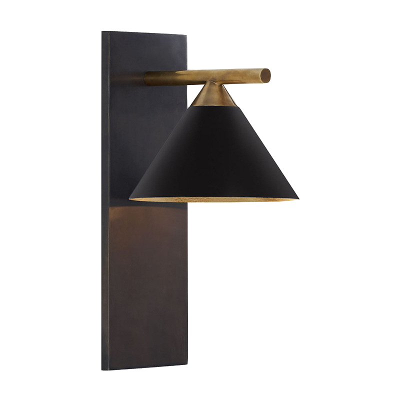 Бра CLEO SCONCE wall lamp Black Латунь Черный в Ульяновске | Loft Concept 