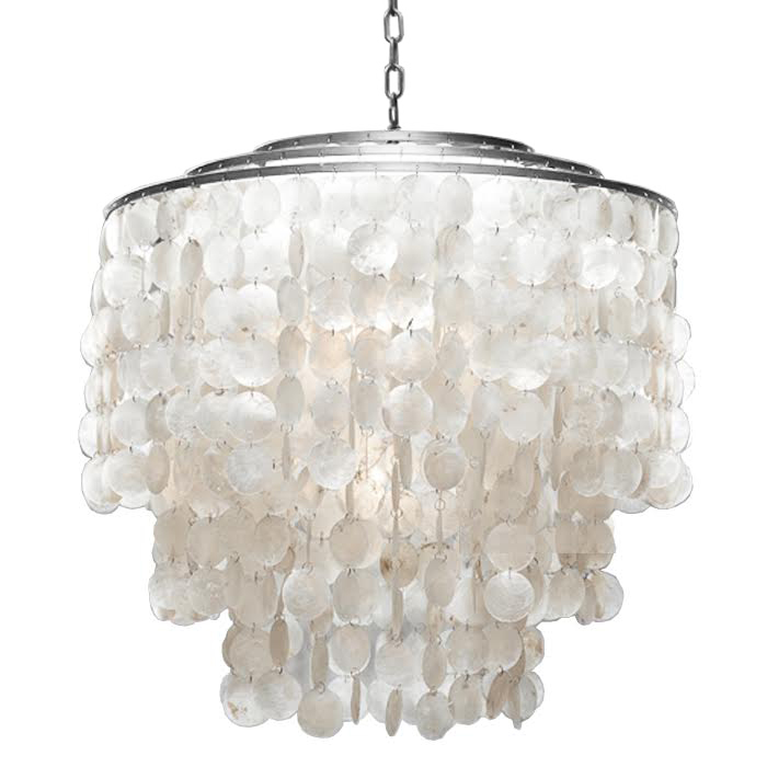 Люстра SHELL Chandelier 65 Серебро Белый Серебряный Люстра SHELL Chandelier 65 Серебро Белый Серебряный в Ульяновске | Loft Concept