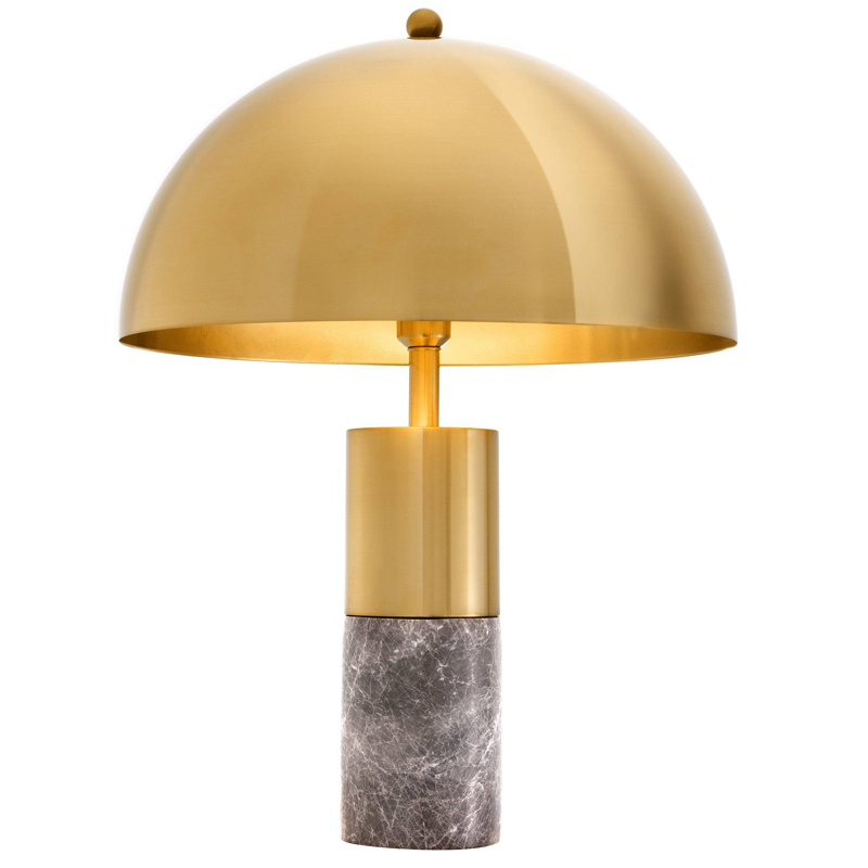 Настольная лампа Eichholtz Table Lamp Flair brass Латунь Серый в Ульяновске | Loft Concept 