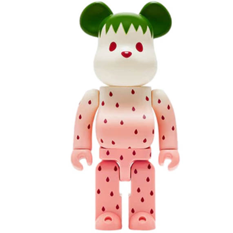 Статуэтка Bearbrick Strawberry Белый Розовый Зеленый в Ульяновске | Loft Concept 