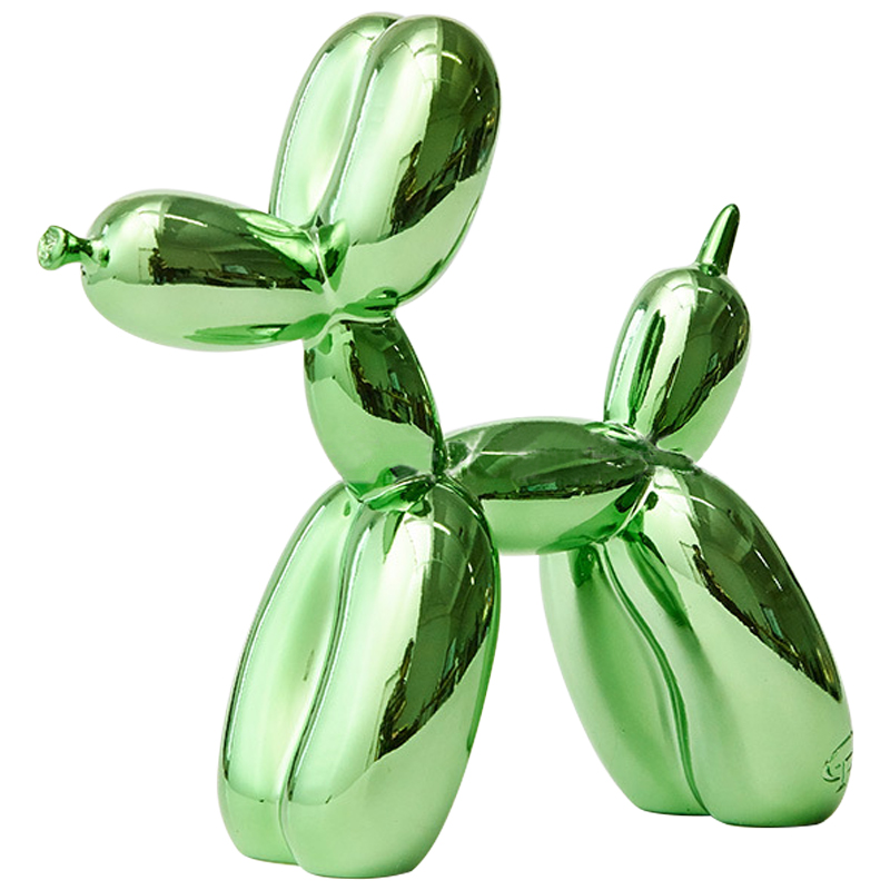 Статуэтка Jeff Koons Balloon Dog Chrome Green Зеленый в Ульяновске | Loft Concept 