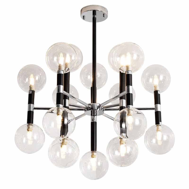 Люстра Danitza Chandelier Chrome Черный Хром в Ульяновске | Loft Concept 