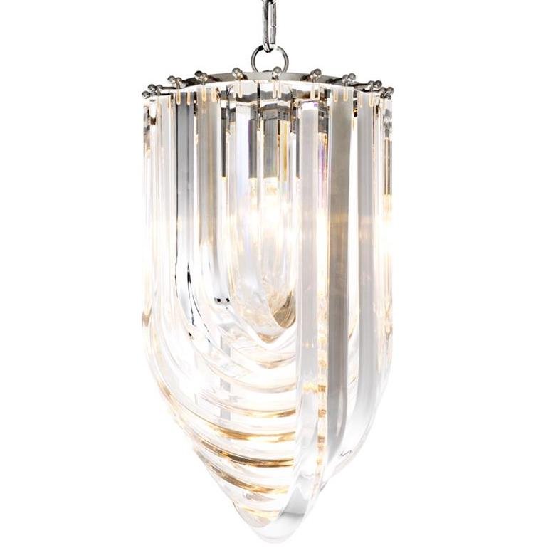 Люстра Chandelier Murano Clear 25 Прозрачный (Transparent) Никель в Ульяновске | Loft Concept 