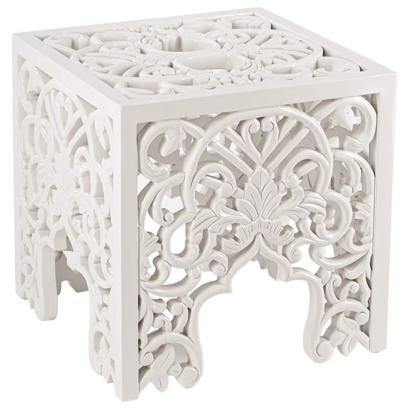 Приставной стол Side Table White lace Белый в Ульяновске | Loft Concept 