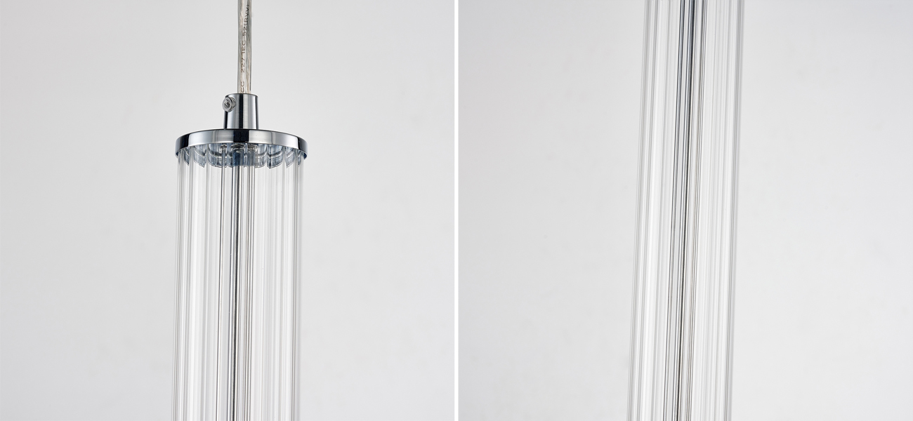 Подвесной светильник цвета хрома Industrial - фото №1