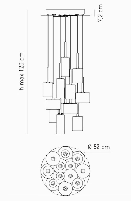 Люстра AXO Light Spillray Suspension Lamp в Ульяновске