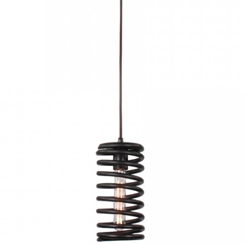 Подвесной светильник Loft Spring Pendant Vertical Черный в Ульяновске | Loft Concept 