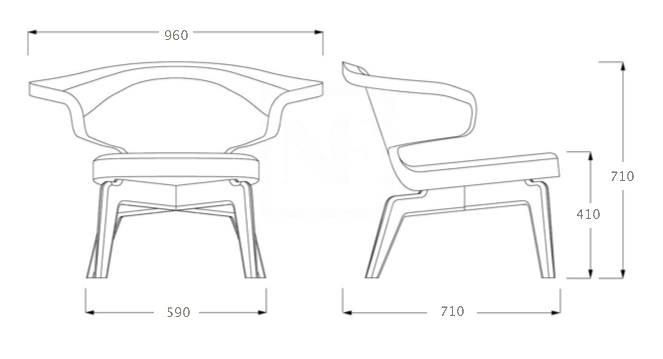 Кресло Munich Lounge Chair в Ульяновске