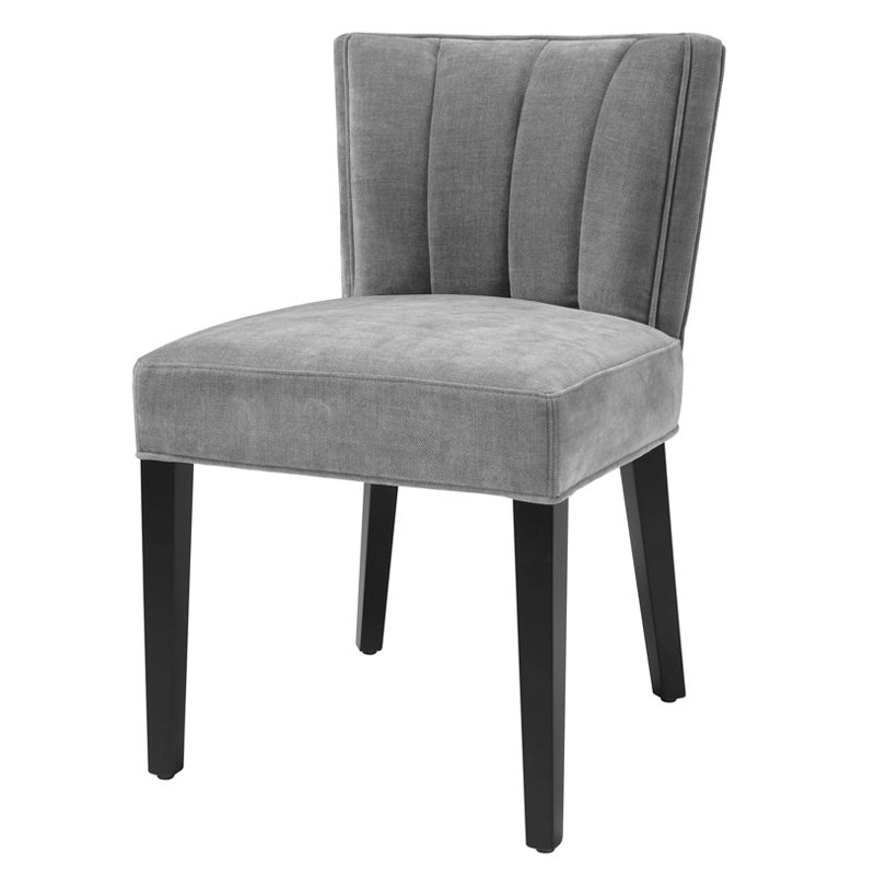 Стул Eichholtz Dining Chair Windhaven Grey Серый Черный в Ульяновске | Loft Concept 