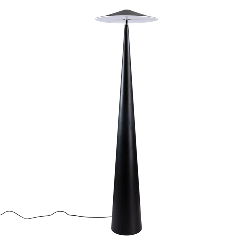 Дизайнерский Черный Торшер Modern Mushroom Floor Lamp Черный в Ульяновске | Loft Concept 