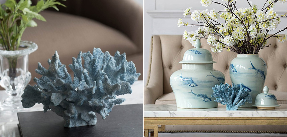 Статуэтка Coral Decor светло-голубой коралл Статуэтка Coral Decor светло-голубой коралл - Loft-Concept в Ульяновске