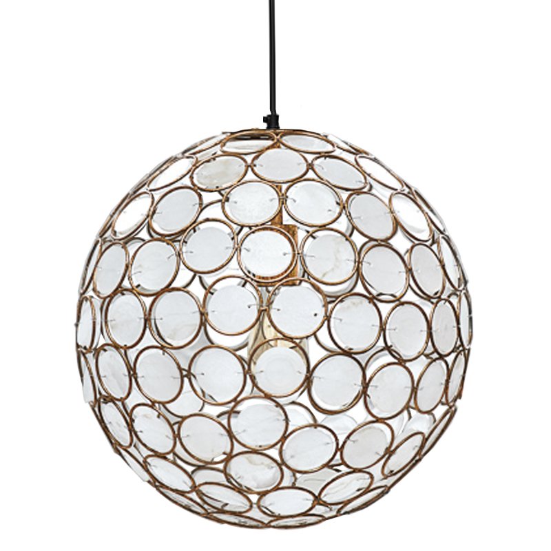 Seashell Ball pendant lamp  Белый Позолоченная ржавчина в Ульяновске | Loft Concept 