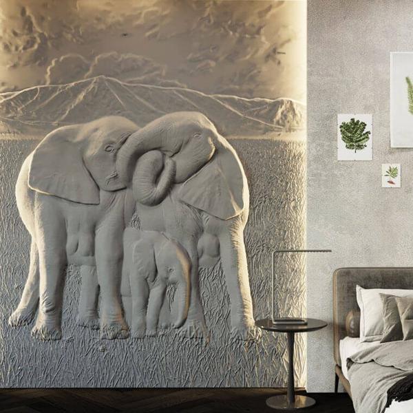 Барельеф ELEPHANTS  в Ульяновске | Loft Concept 