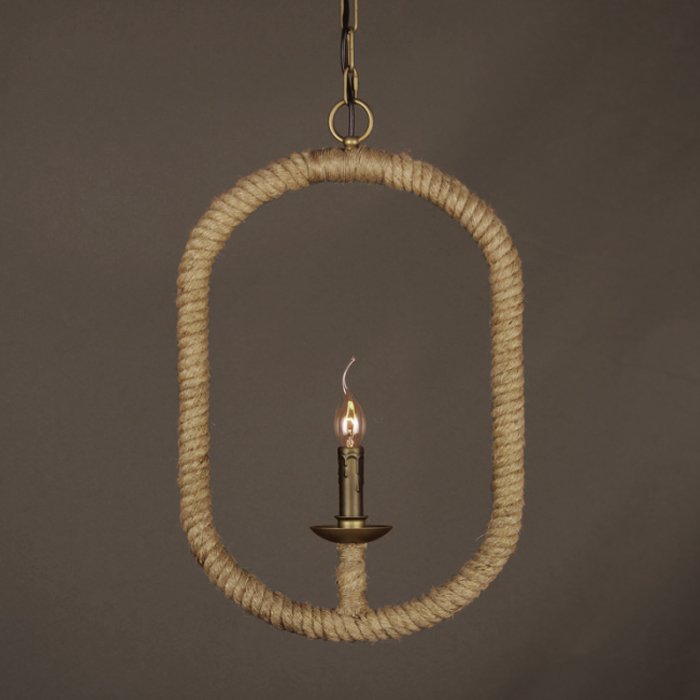 Подвесной светильник Oval Loft Rope Light  в Ульяновске | Loft Concept 