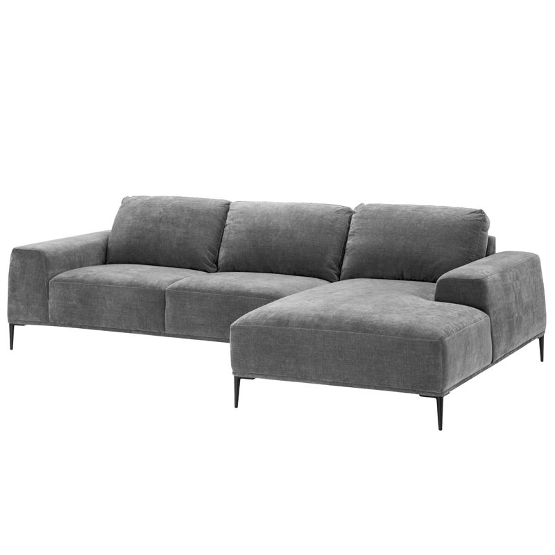 Диван Eichholtz Lounge Sofa Montado grey Серый Черный в Ульяновске | Loft Concept 