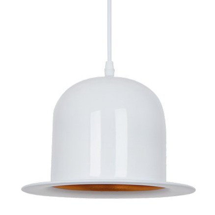 Подвесной светильник Pendant Lamp Banker Bowler Hat White II Белый в Ульяновске | Loft Concept 