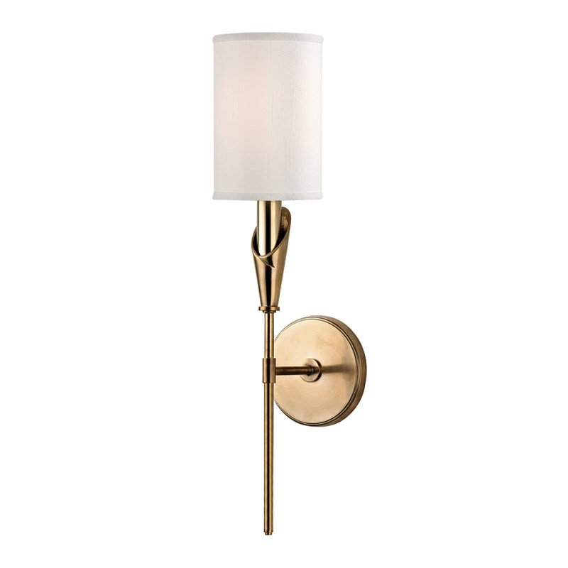 Настенный светильник Wall Sconce TATE 1311-AGB Латунь Белый в Ульяновске | Loft Concept 