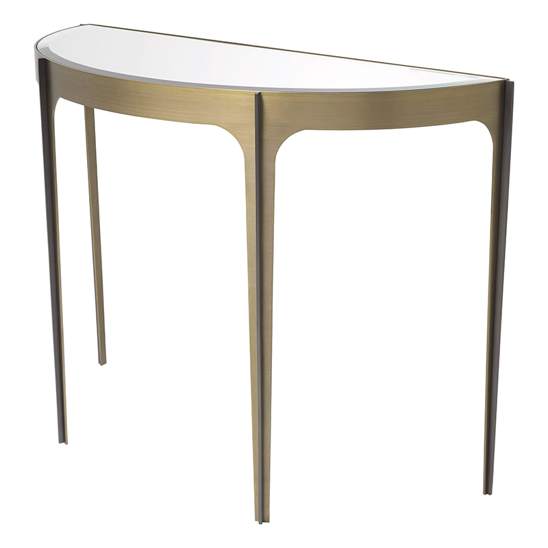 Консоль Eichholtz Console Table Artemisa Brass Латунь Зеркало в Ульяновске | Loft Concept 