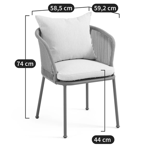 Кресло уличное Bonnie Beige Chair в Ульяновске