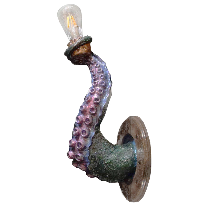 Бра Лиловый Осьминог Wall Lamp Lilac Octopus Лиловый Зеленый Коричневый винтаж в Ульяновске | Loft Concept 