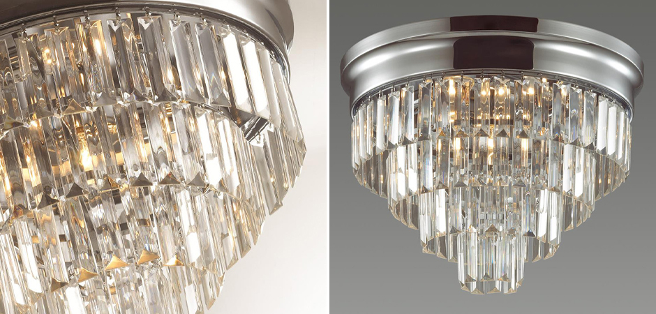 Хрустальная потолочная люстра Crystal Fountain Maxi Хром Хрустальная потолочная люстра Crystal Fountain Maxi Хром - Loft-Concept в Ульяновске