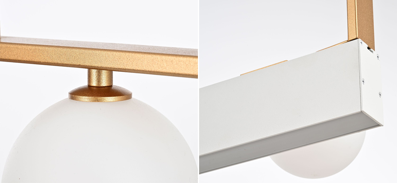 Люстра с бело-золотым каркасом MODERNIZE - фото №1