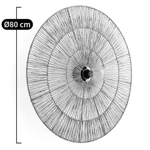 Круглый настенный светильник с декором из пеньковой веревки Alano Wall Lamp Круглый настенный светильник с декором из пеньковой веревки Alano Wall Lamp в Ульяновске